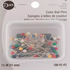 GREGALE-DRITZ COLORFUL BALLPOINT SEWING PINS