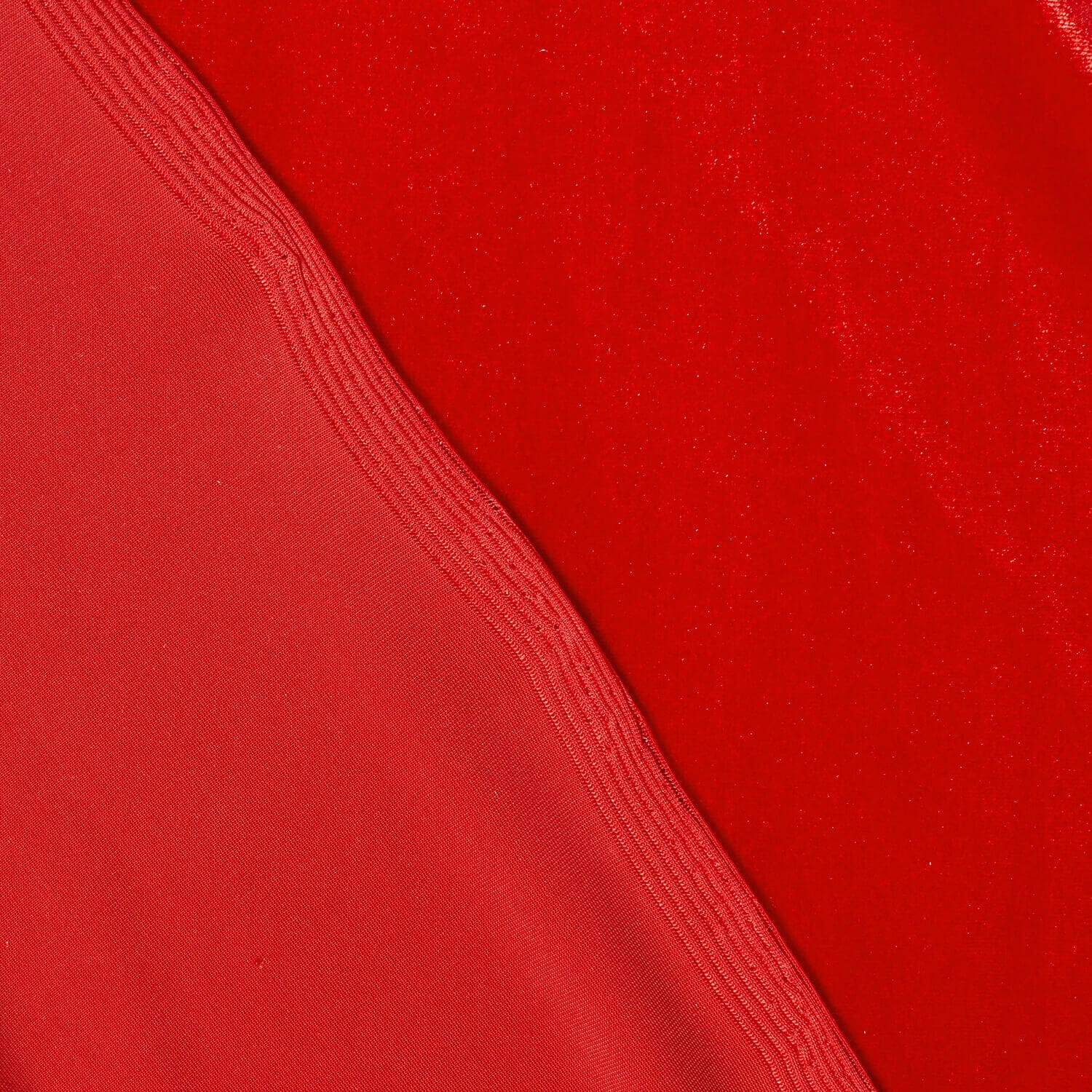 High-quality red curtain fabric – velvet material sample| Sold by Beautiful Windows Elgin