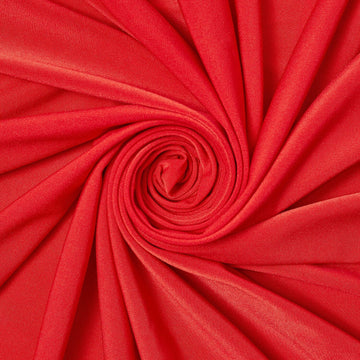 ITY knit fabric— Stretchy Polyester Jersey Fabric— Vibrant Red—95% polyester and 5% Spandex—57/58 Inches Wide— Sold by the Yard