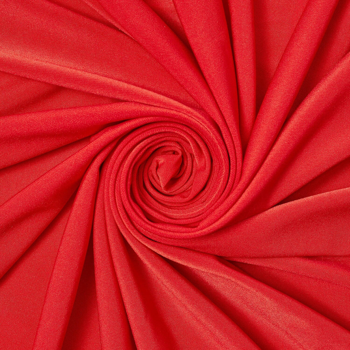 ITY knit fabric— Stretchy Polyester Jersey Fabric— Vibrant Red—95% polyester and 5% Spandex—57/58 Inches Wide— Sold by the Yard