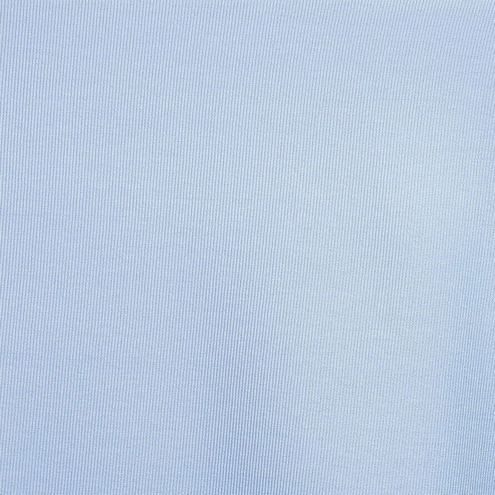 Close-up view of baby blue Doux French Rib Knit fabric with a subtle ribbed pattern.