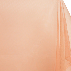 Peach Polyester Petticoat Hard Net Crinoline/58–60 Inch Wide Fabric/Sold By The Yard-180 GSM