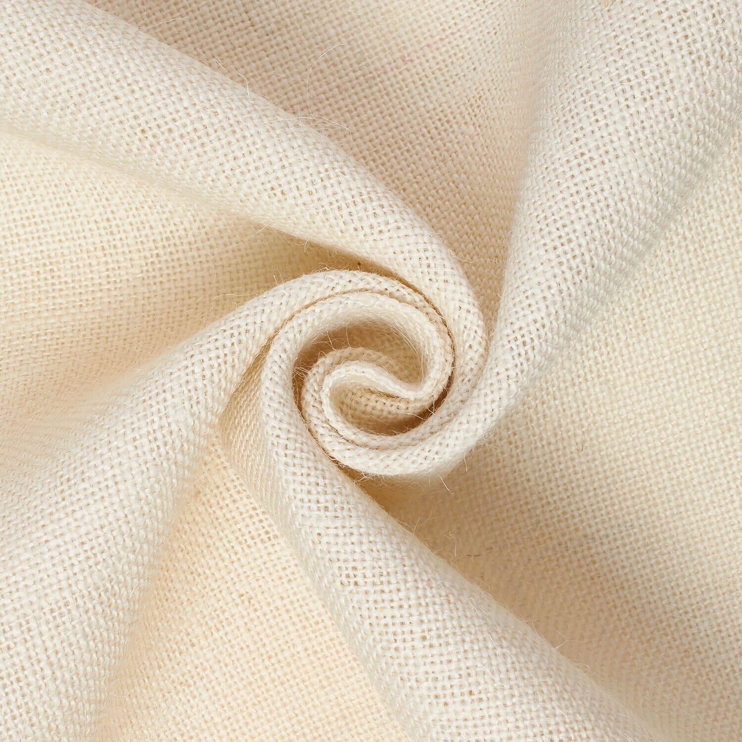 Off White Lotus Burlap Standard Jute Fabric