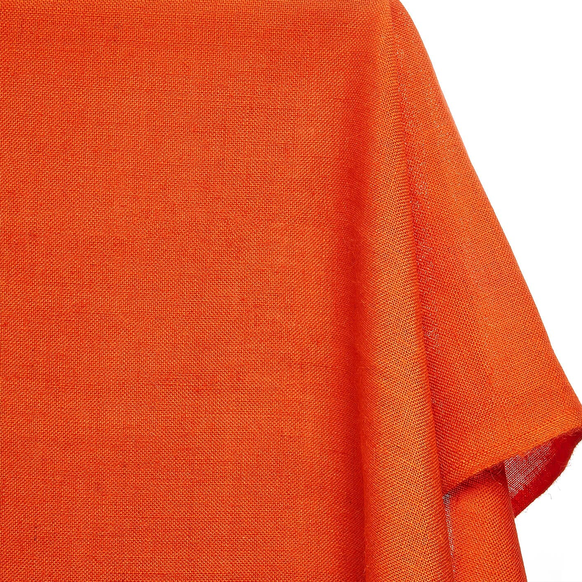 Orange jute burlap fabric 58–60 inches wide sold by Beautiful Windows Elgin