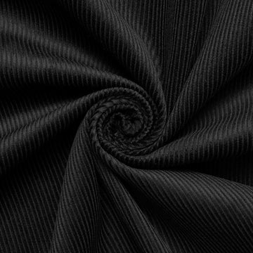 PREMIUM BLACK STANDARD WALE CORDUROY MATERIAL