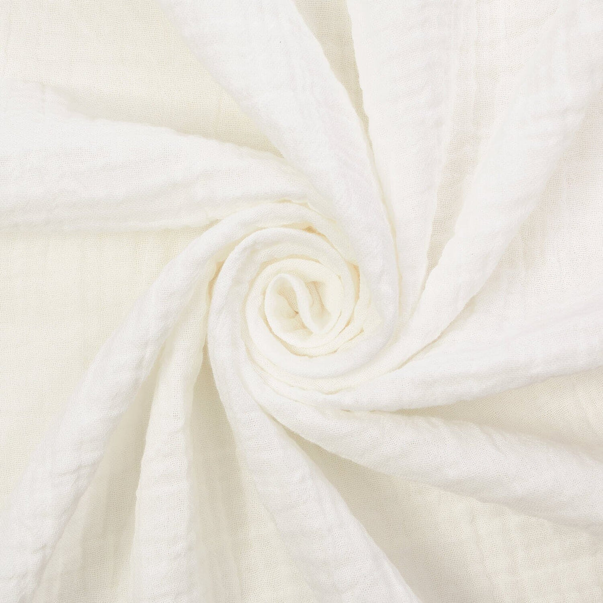 Ivory Breathable Cotton Gauze Fabric For Clothing—Double Cotton Gauze Material—Width 57/58 Inches Wide—Sold by the Yard—Nationwide Shipping Available.