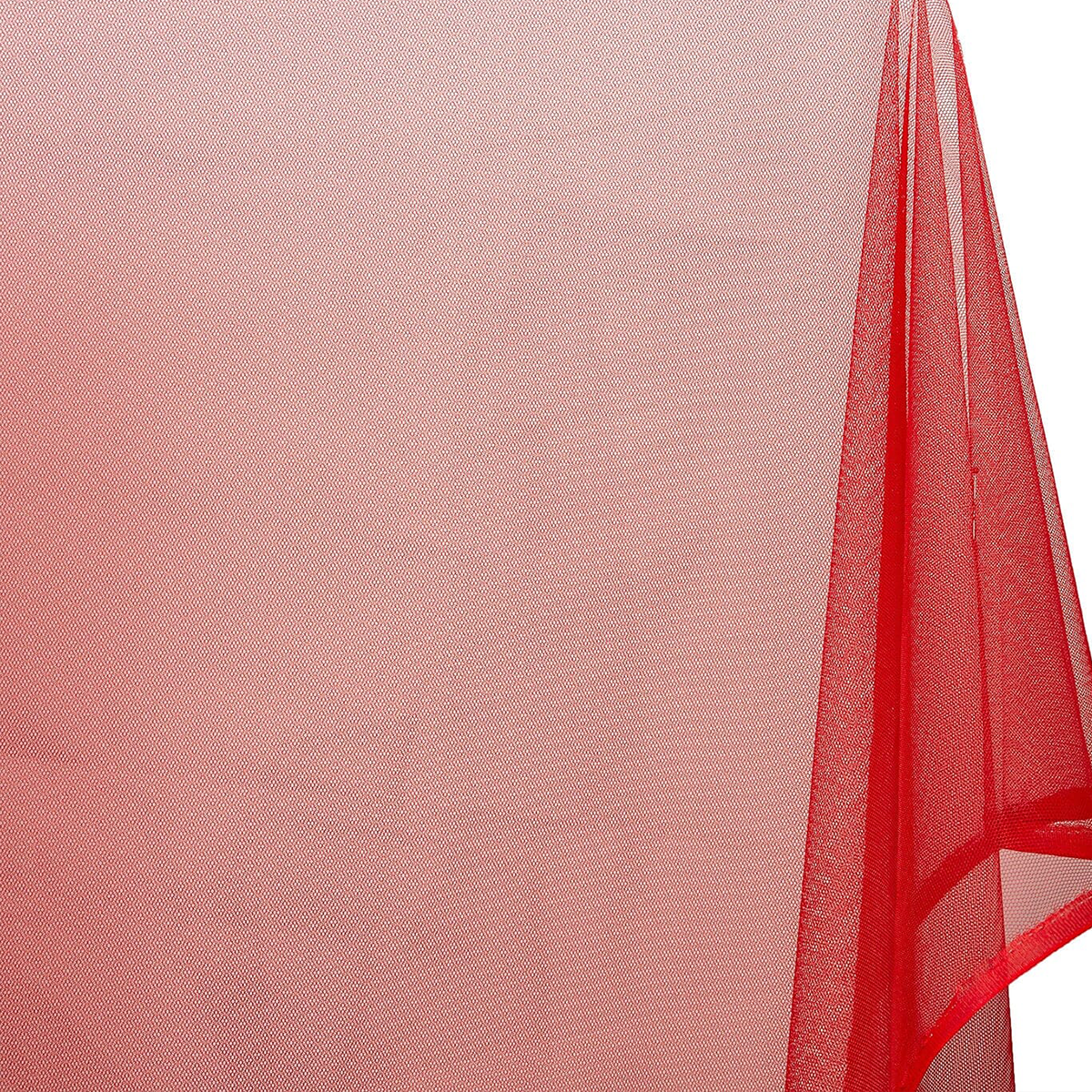 Red Polyester Petticoat Hard Net Crinoline/58–60 Inch Wide Fabric/Sold By The Yard-180 GSM
