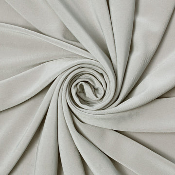 Shire Hall Silver Knit Polyester Jersey Fabric