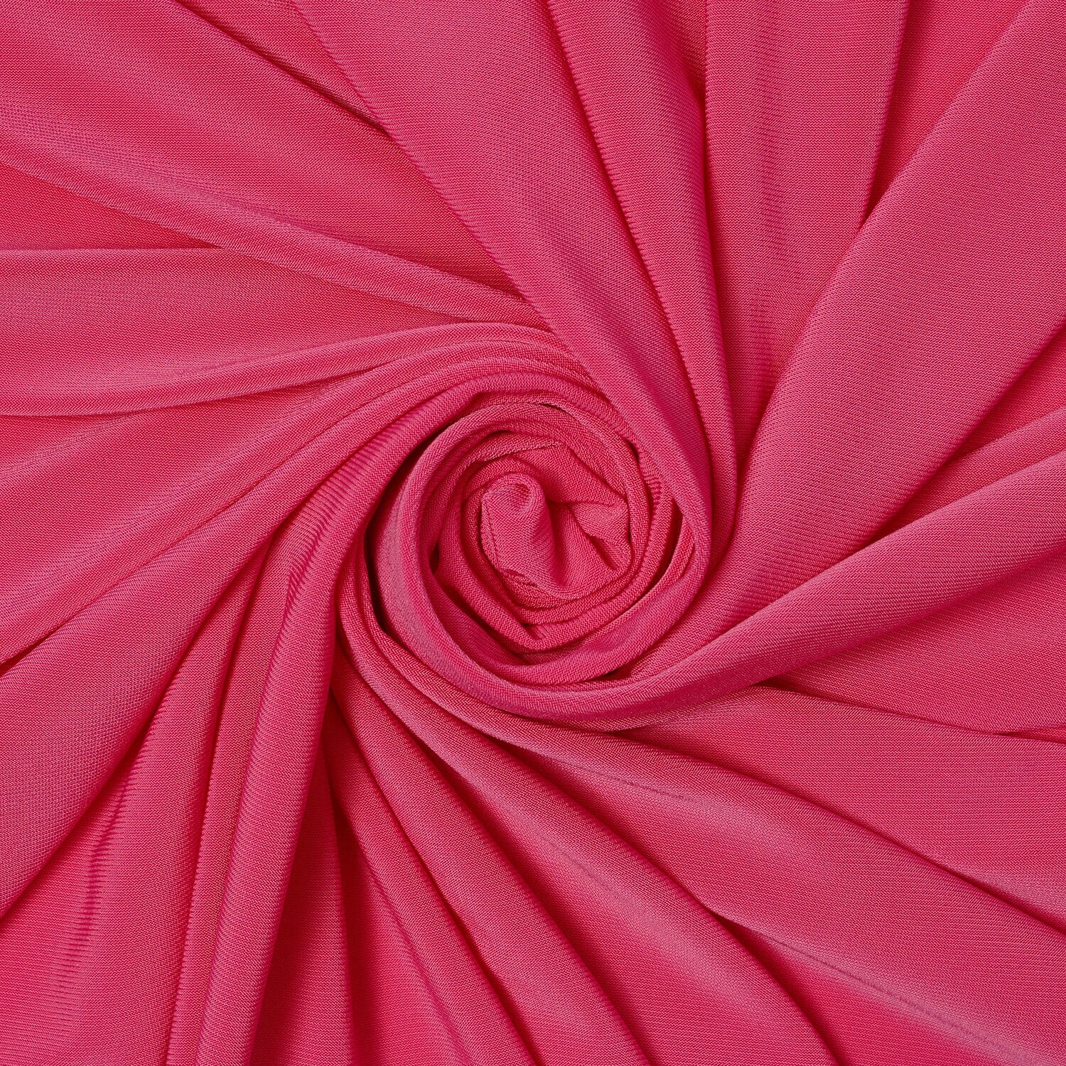 Lipstick Knit Fuchsia Pink Color—Stretch Velvet Fabric—90% Polyester, 10% Spandex—60/61 Inches—Sold by the Yard