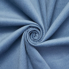 Denim blue cotton corduroy fabric—fabric sold by BeautifulWindowsElgin.com