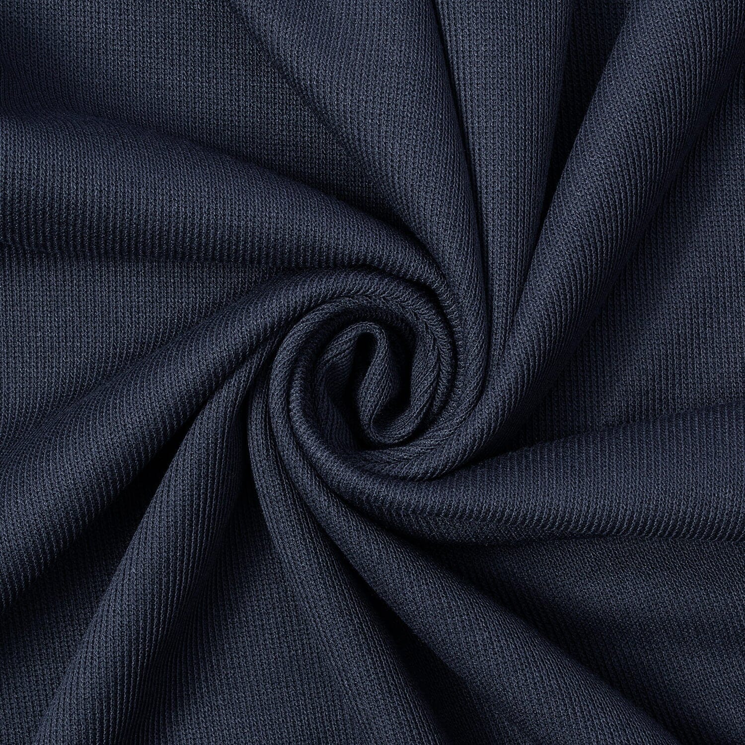 Navy Blue Doux—French Rib Knit Material—Smooth Texture—Bridal––Evening Gowns—58/60 Inches Wide—Sold by The Yard