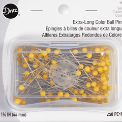 EXTRA-LONG COLOR BALL PINS FOR PRECISION AND EASY SEWING
