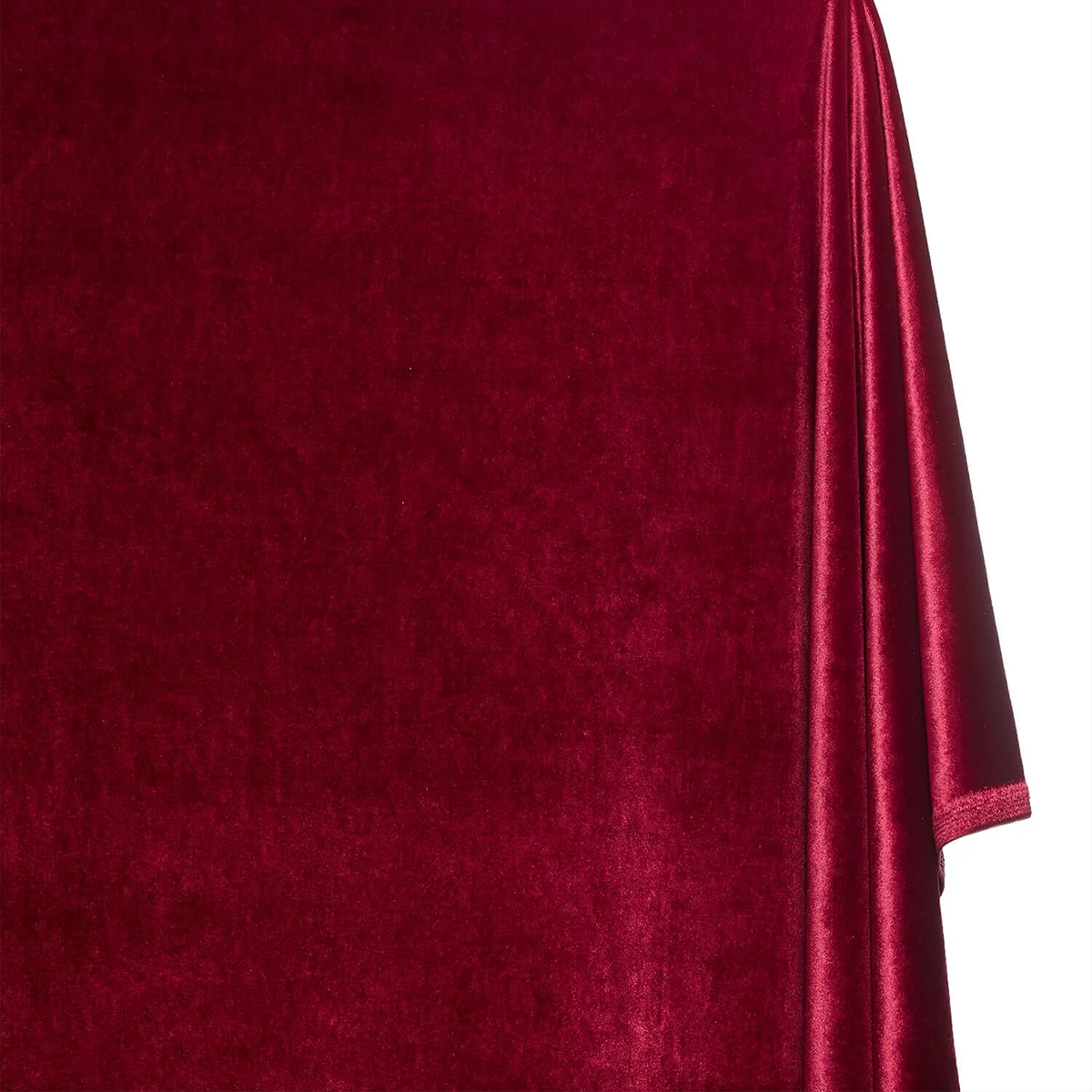 Wine Hue —Stretch Velvet Fabric—90% Polyester, 10% Spandex— 60/61 Inches—20% Vertical