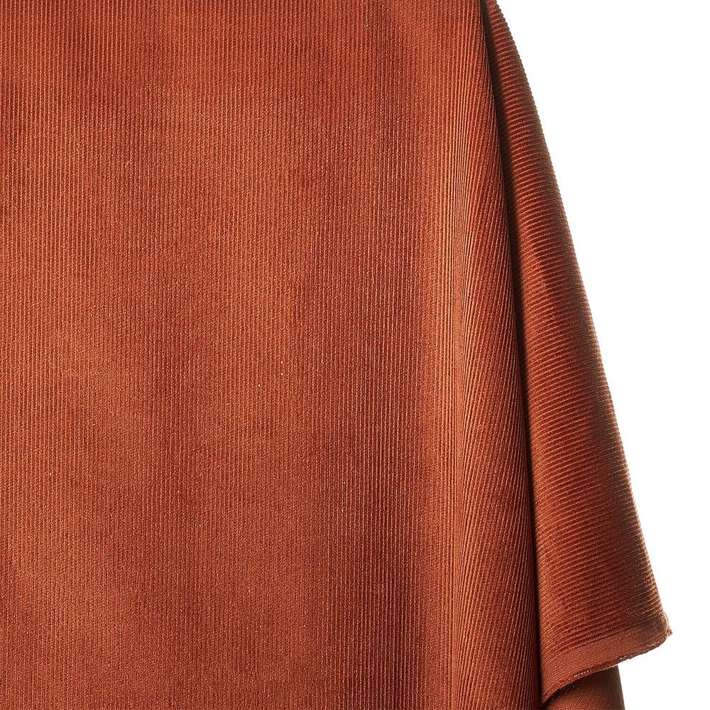 Rust color corduroys cotton fabric—fabric sold by BeautifulWindowsElgin.com