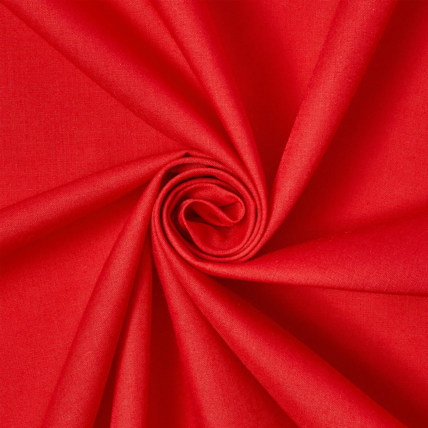 Red —100% Cotton Broadcloth Material—Bold Red —Sold by the Yard—(58/59 Inch) Wide