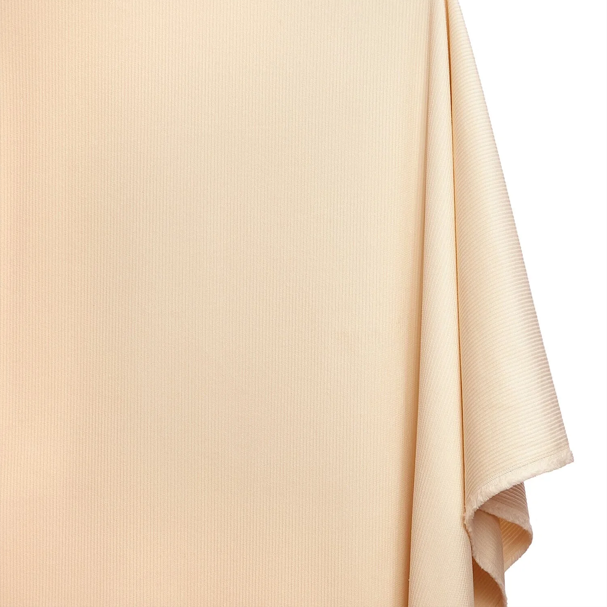 Off-White—Standard 9 WaleCorduroy Material—0.75 Millimeters Thick—100% Cotton—59-60"Inch Wide—15.3 Ounces—Sold by the Yard