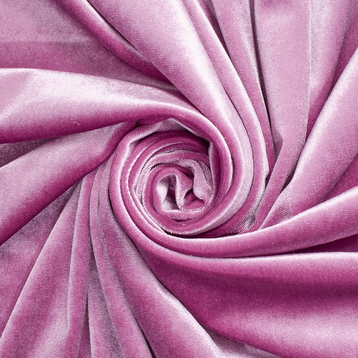 Celestial Orchid—Stretch Velvet Fabric—90% Polyester, 10% Spandex— 60/61 Inches—20% Vertical