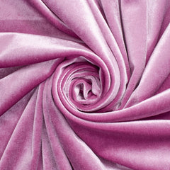 Celestial Orchid—Stretch Velvet Fabric—90% Polyester, 10% Spandex— 60/61 Inches—20% Vertical