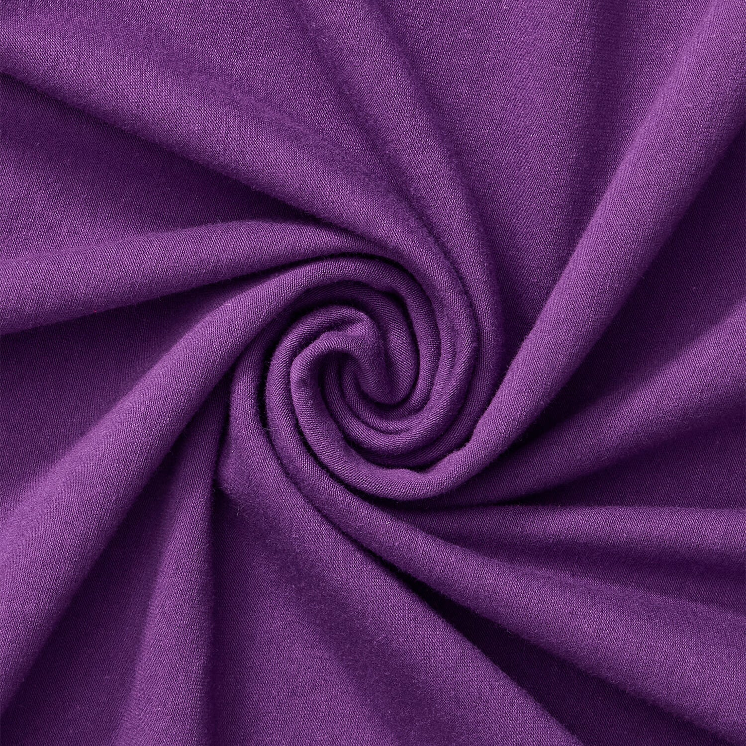 LUXTON DEEP PURPLE HUE COTTON JERSEY MATERIAL