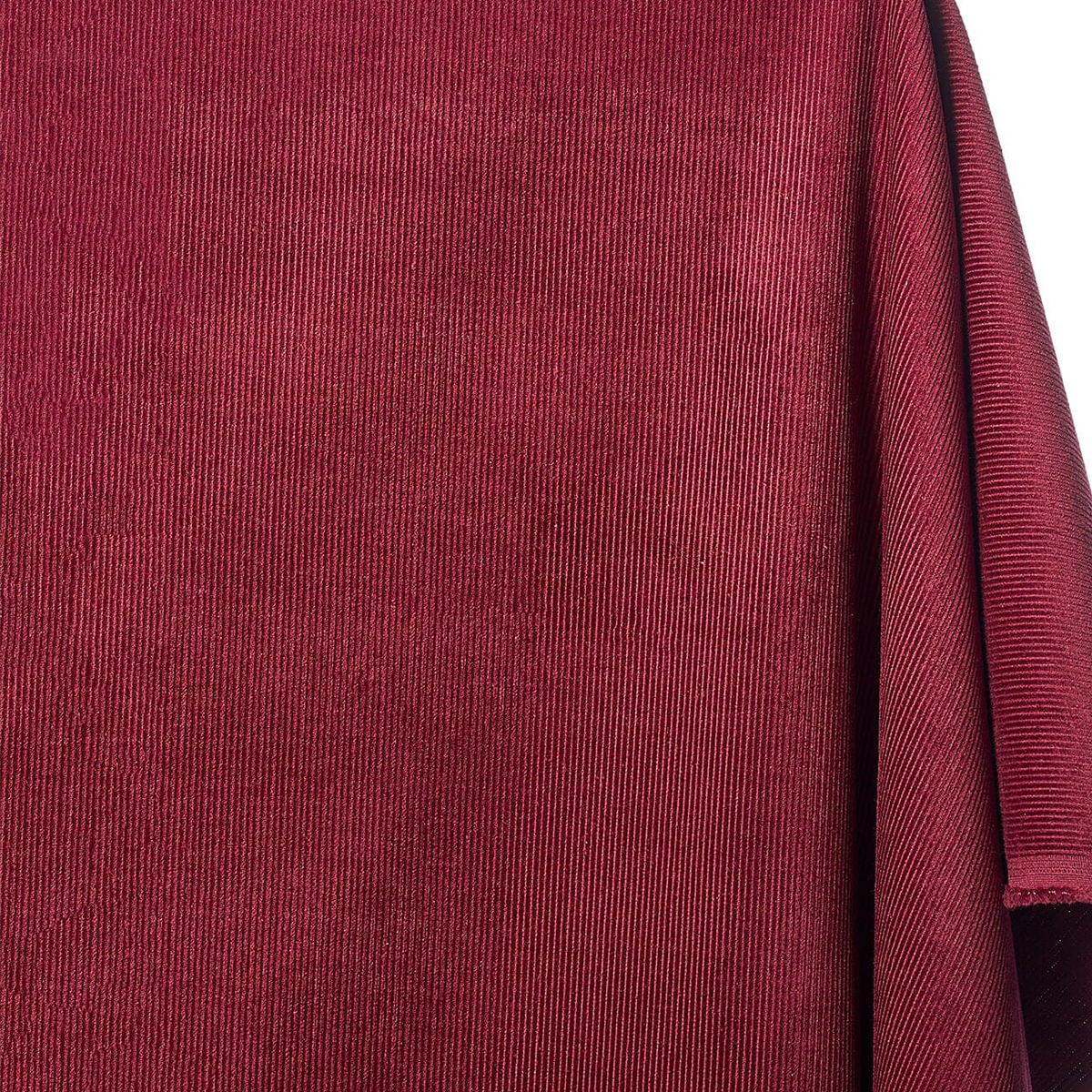 Close-up of a textured red fabric