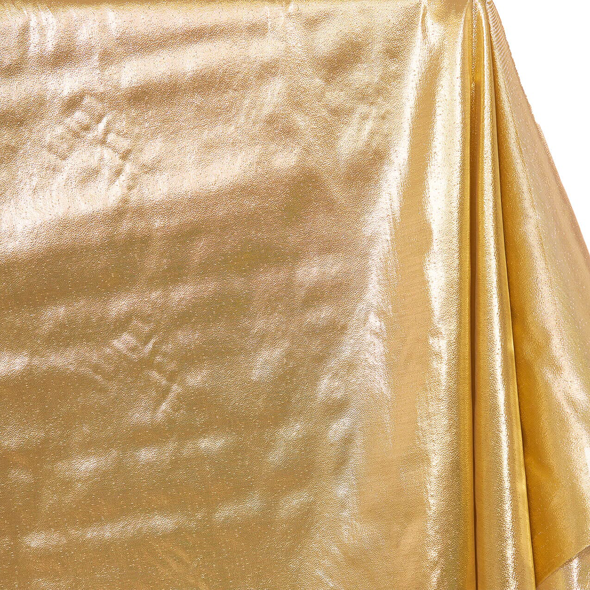 Gold polyester lame fabric 58 inch wide