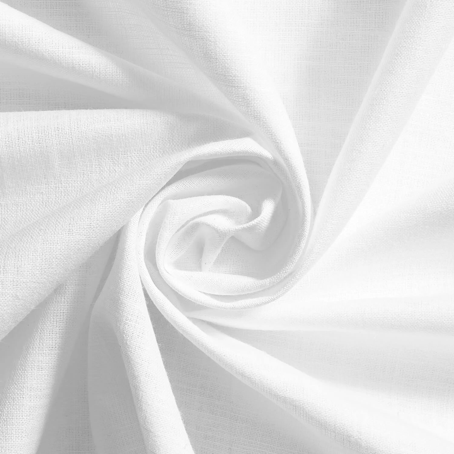 Snowcraft White—Alpine Shirting Sluby—Chambray Material—55% Polyester, 45% Cotton—High-Quality—Sold by The Yard