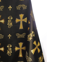 Religious Garments Brocade—Black & Gold—Church Vestment Fabric—58"Inche Wide—Multi-Purpose—Nationwide Shipping
