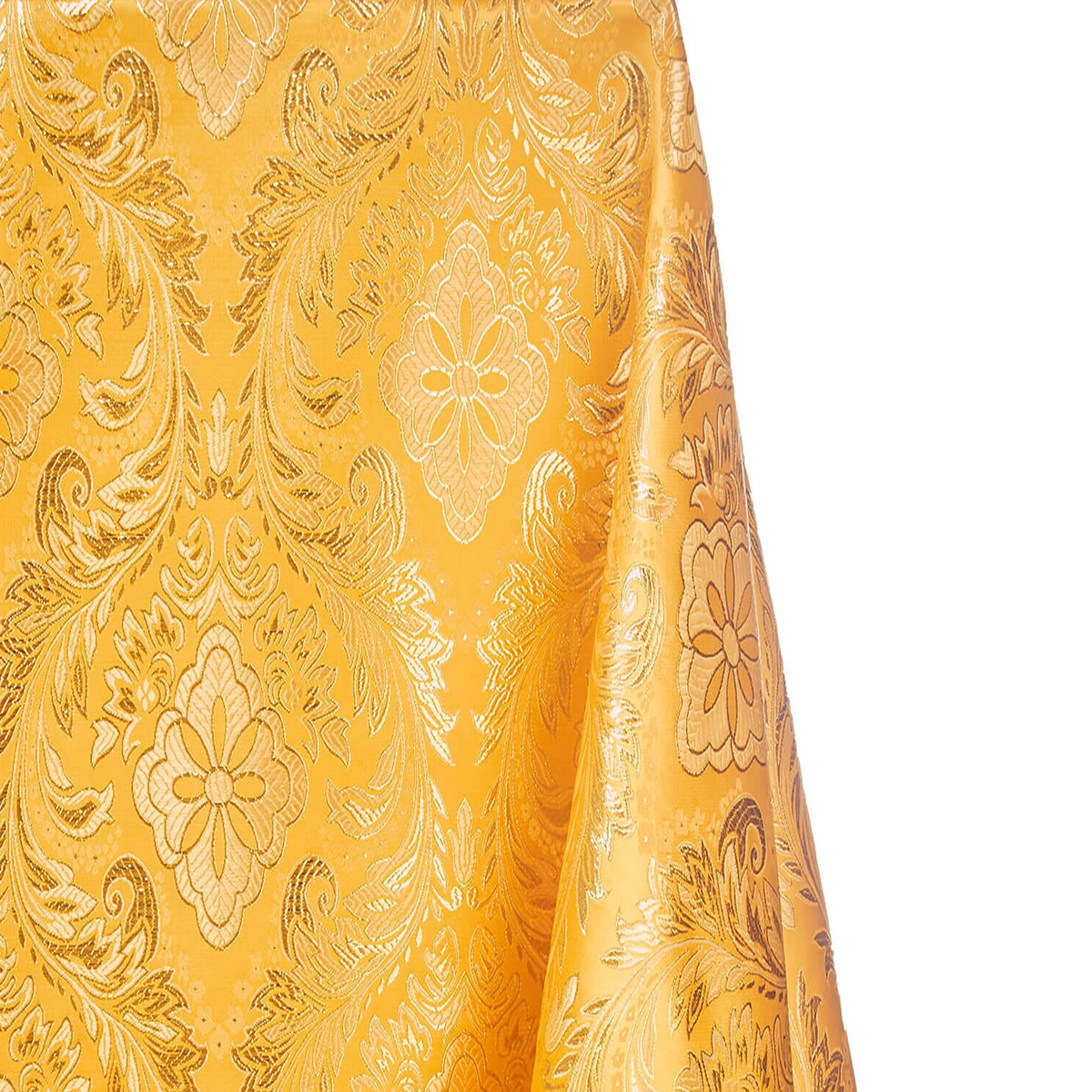 Spiritual Richness—Gold & Gold —Floral Metallic Brocade—58"Inche Wide—Multi-Purpose —Availableby the Yard— Nationwide Shipping
