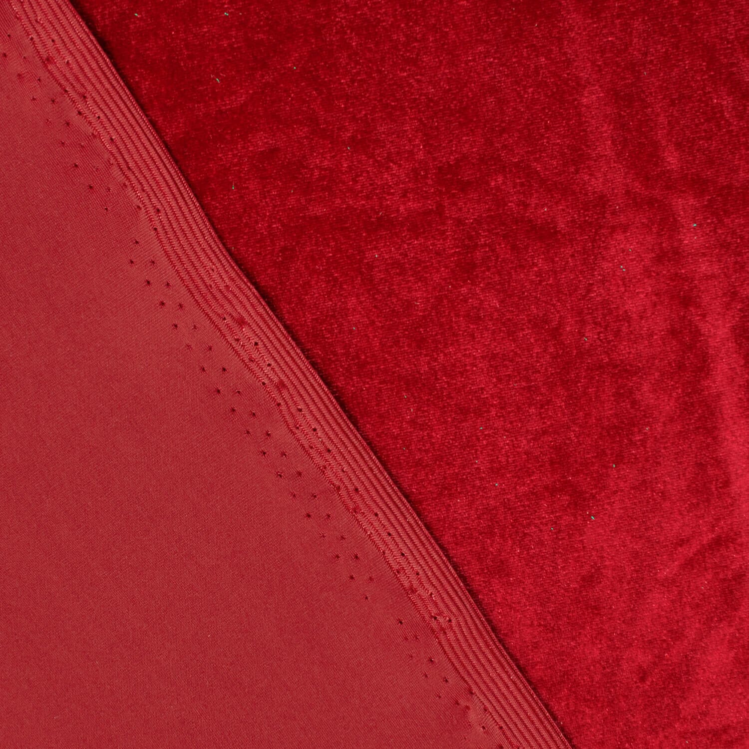 Vintage Dark Red —Stretch Velvet Fabric—— 90% Polyester, 10% Spandex— 60/61 Inches—20% Vertical