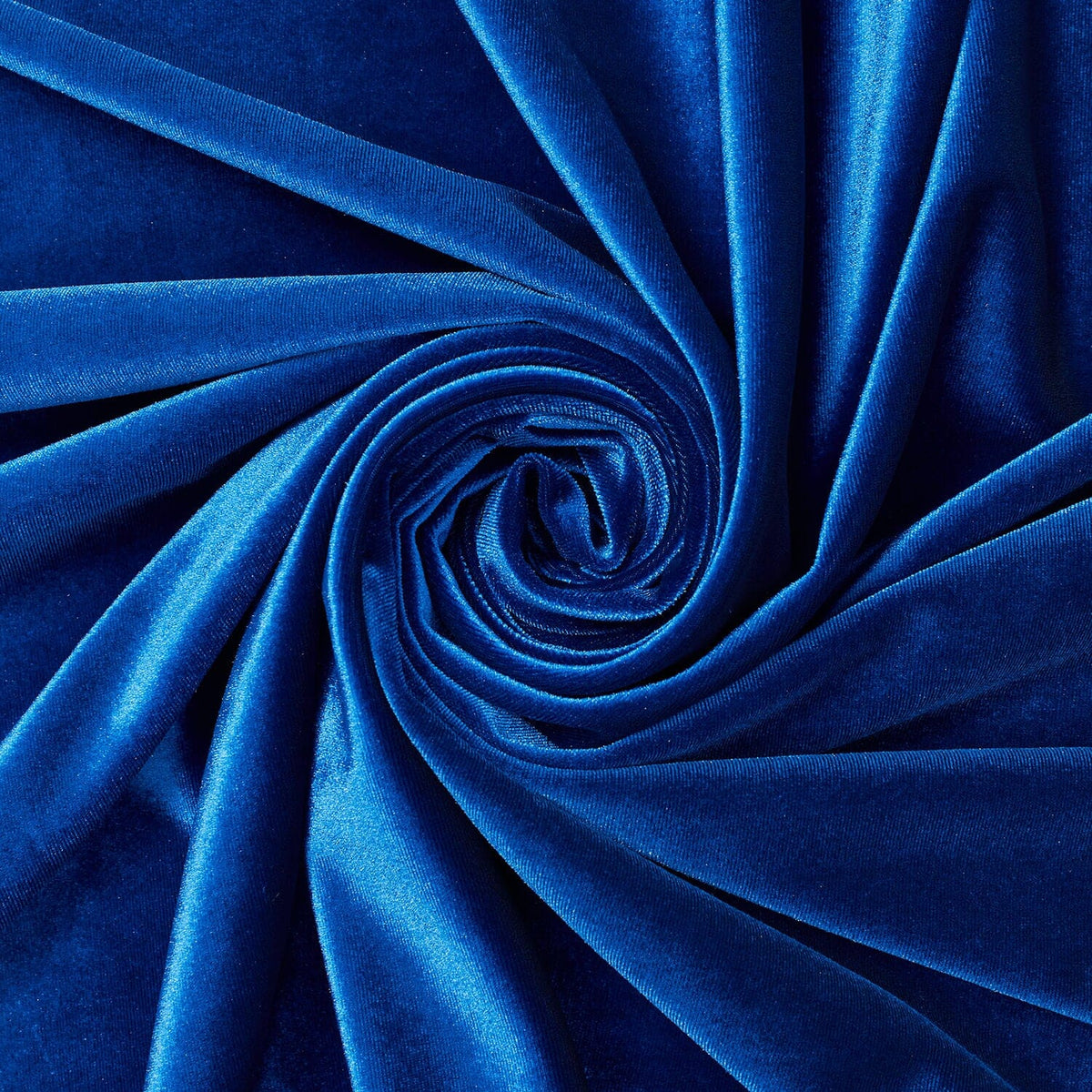 Royal Blue—80% Polyester, 20% Cotton —Crushed Velvet Fabric—Multi-Purpose —Sold by the Yard—Available in the USA.