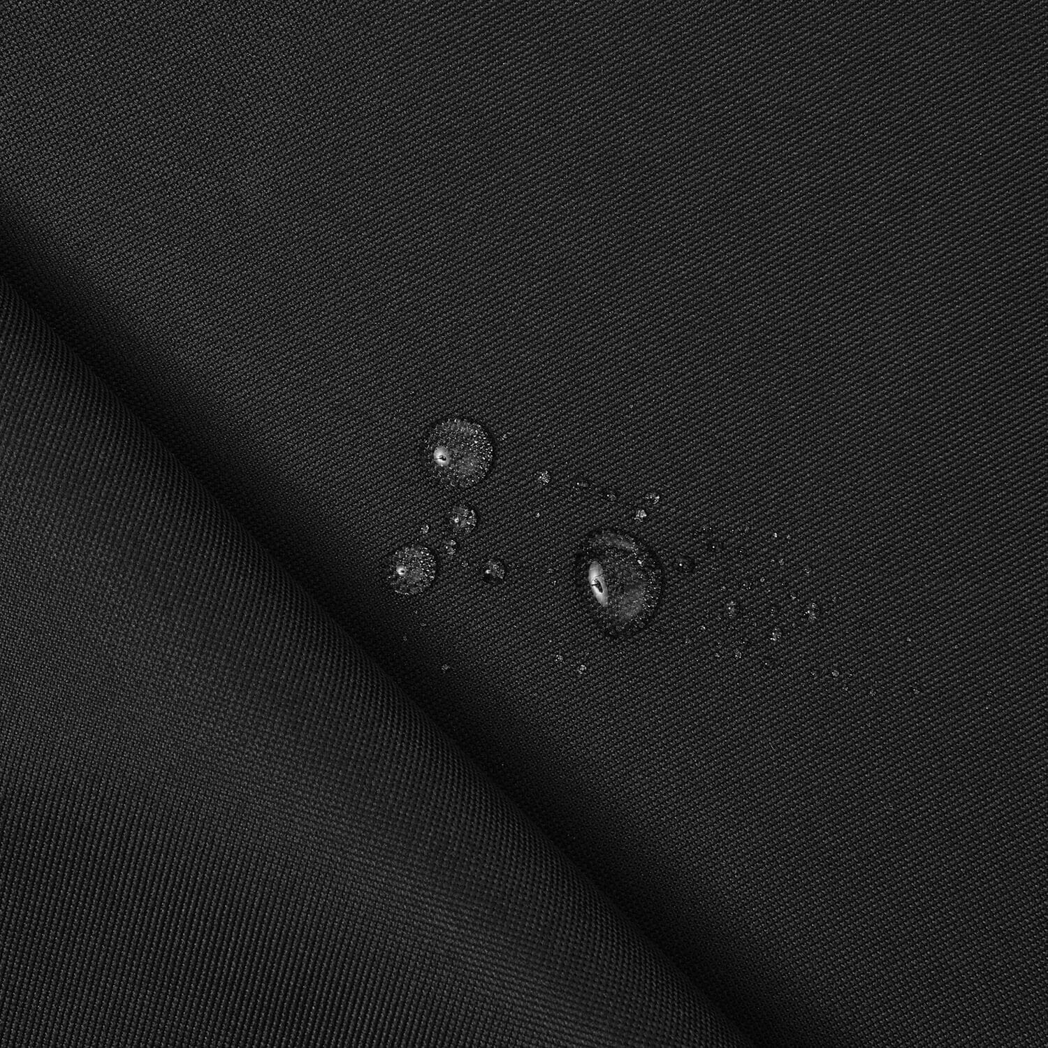 Heavy-Duty Black—Waterproof Canvas Material—100% Polyester—100% Polyvinyl Chloride—60/61 Inches Wide