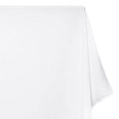 Ingrid Crinkle Polyester Fabric—White Color—Width 58|60 Inches—Smooth Finish—Attractive Sheen—Available by the Yard