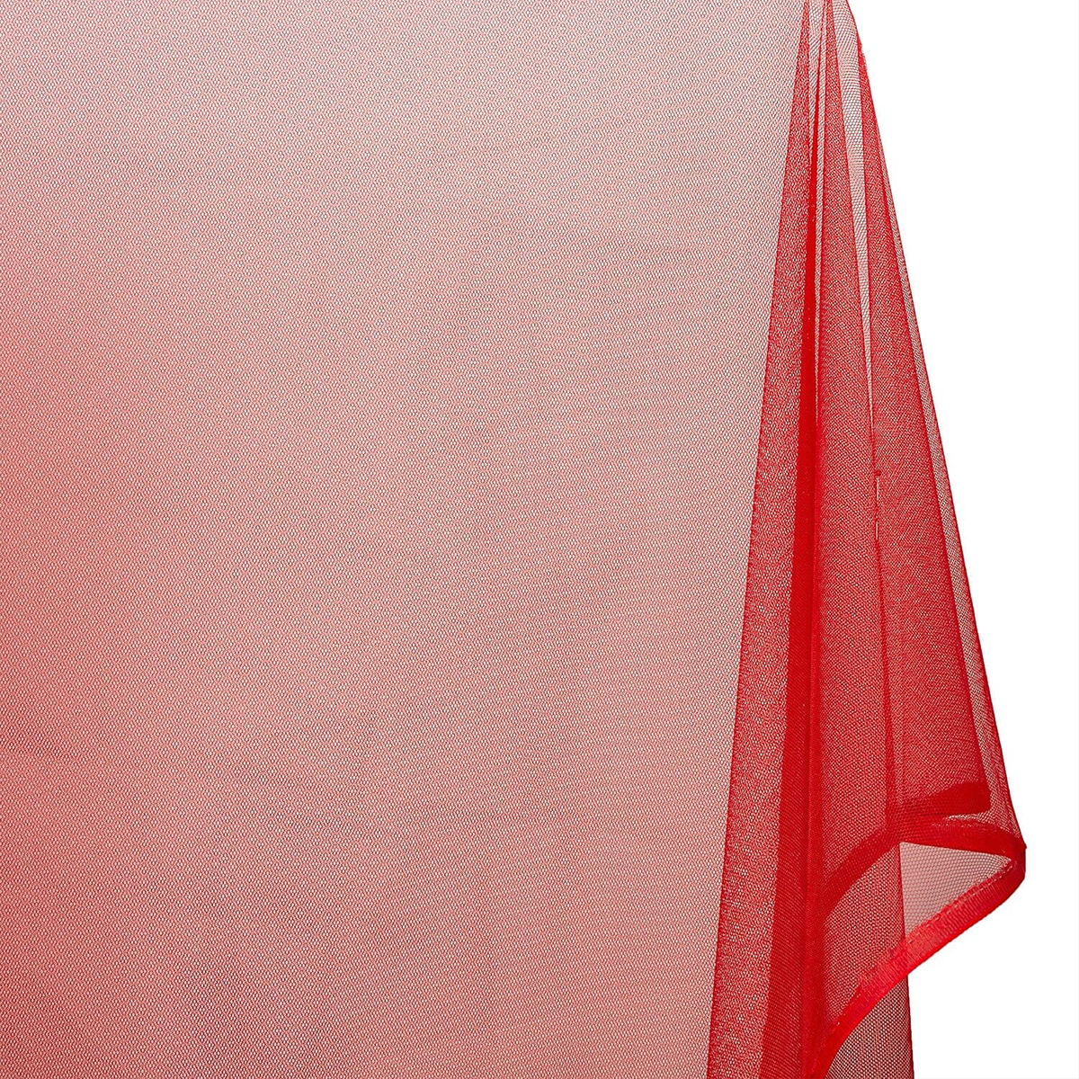 Red Polyester Petticoat Hard Net Crinoline/58–60 Inch Wide Fabric/Sold By The Yard-180 GSM