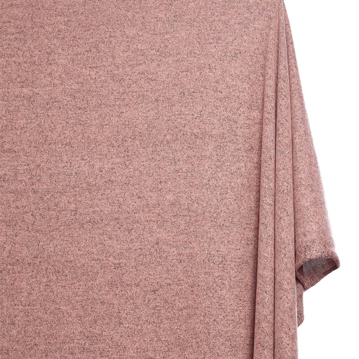 Hacci Material—Two-Tone Sweater Knit—Magma Blush Pink—Width 58/60 Inches Wide—Multi Color Green Hue—Sold By The Yard—Width 60/61 Inches—Available for Nationwide Shipping
