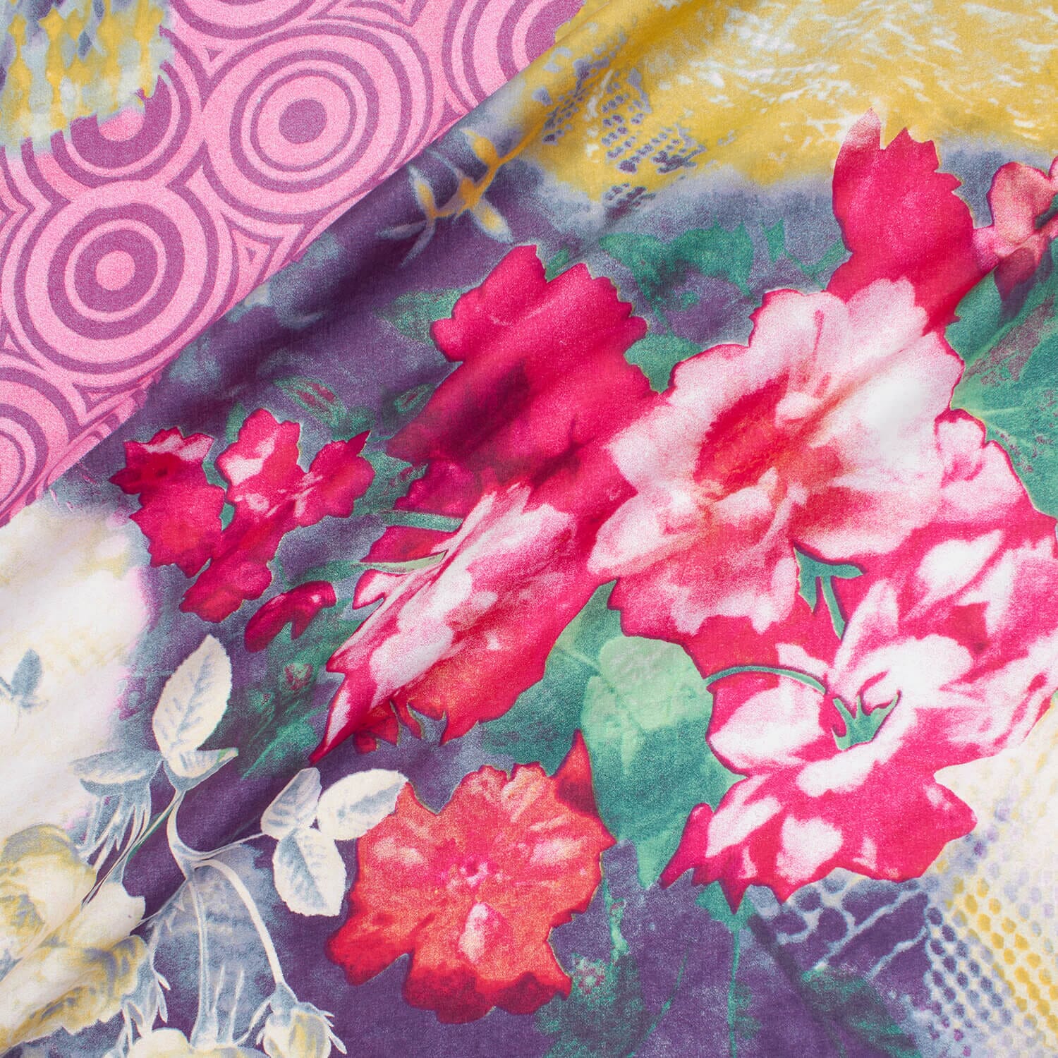 Printed Cotton Material—For Dressmaking—Cotton Broadcloth—Pink Color—100% Cotton—Available for Nationwide Shipping