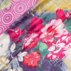Printed Cotton Material—For Dressmaking—Cotton Broadcloth—Pink Color—100% Cotton—Available for Nationwide Shipping