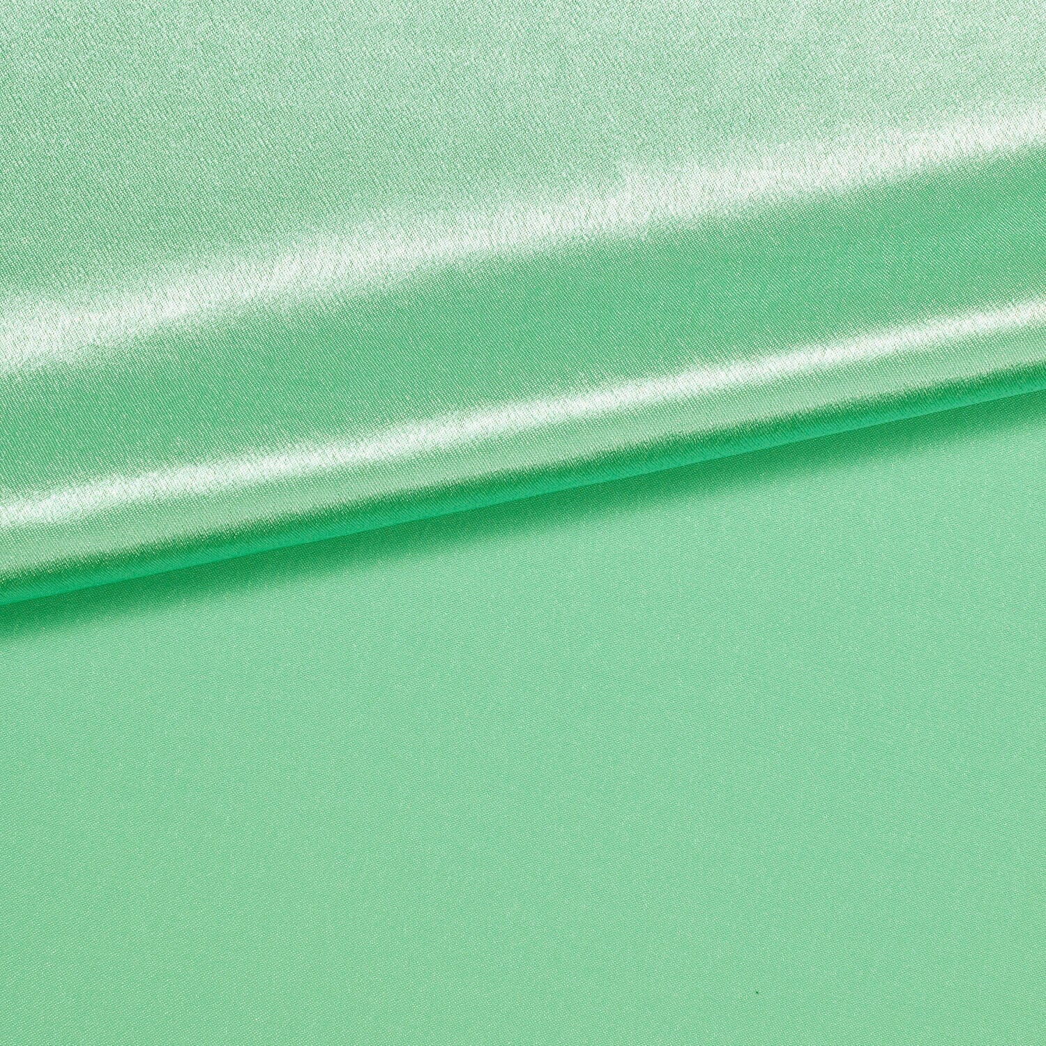 Sierra Crepe Satin Material—Mint Color—100% Polyester—Sold by the Yard