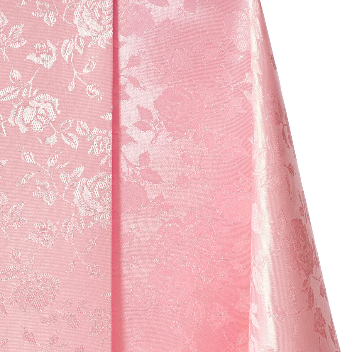 Online Fabric —Satin Brocade Jacquard Satin—Pink Bloom—58" Wide—100% Polyester Fabric—Sold by The Yard—Nationwide Shipping