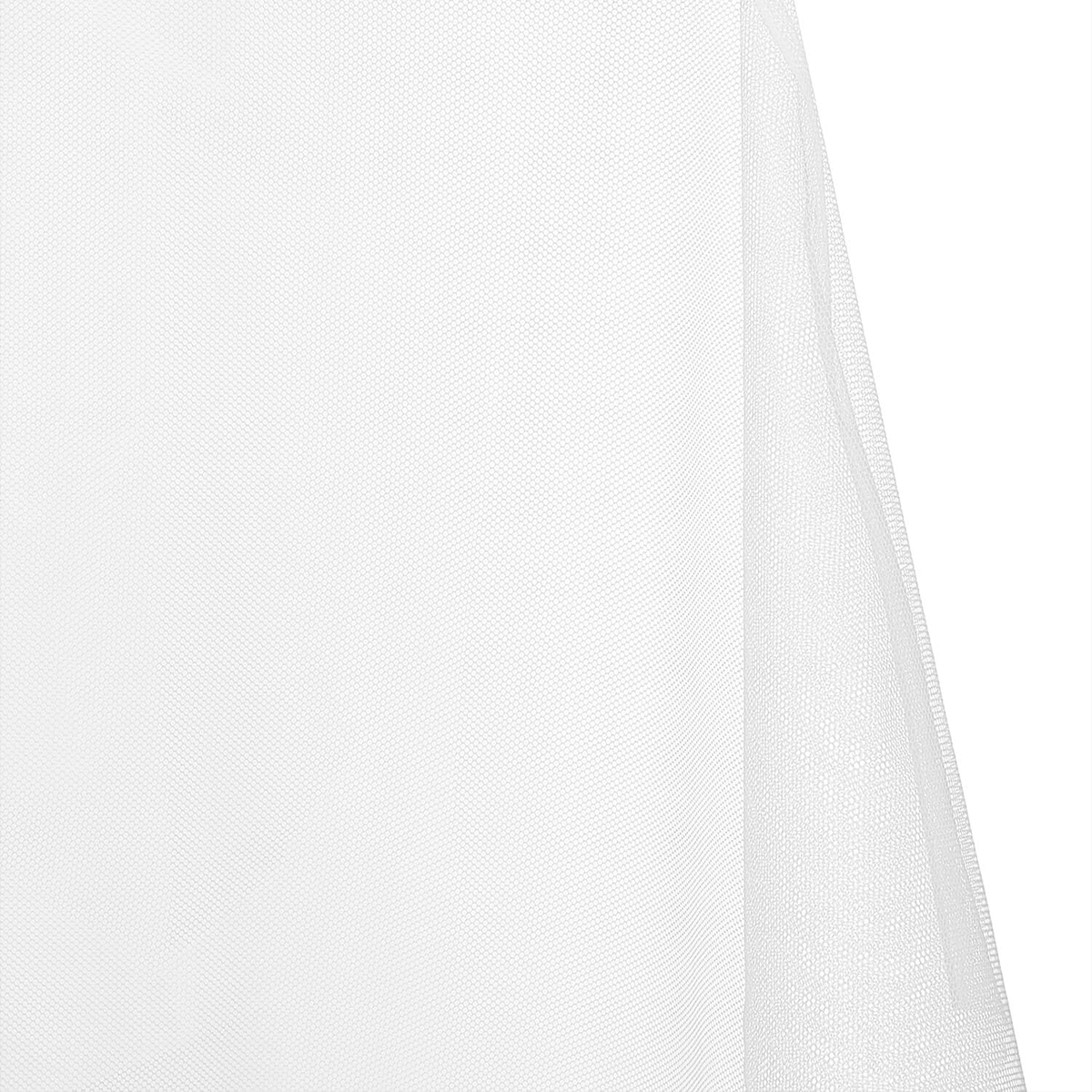 White Polyester Petticoat Hard Net Crinoline- /58–60 Inch Wide Fabric/Sold By The Yard-180 GSM