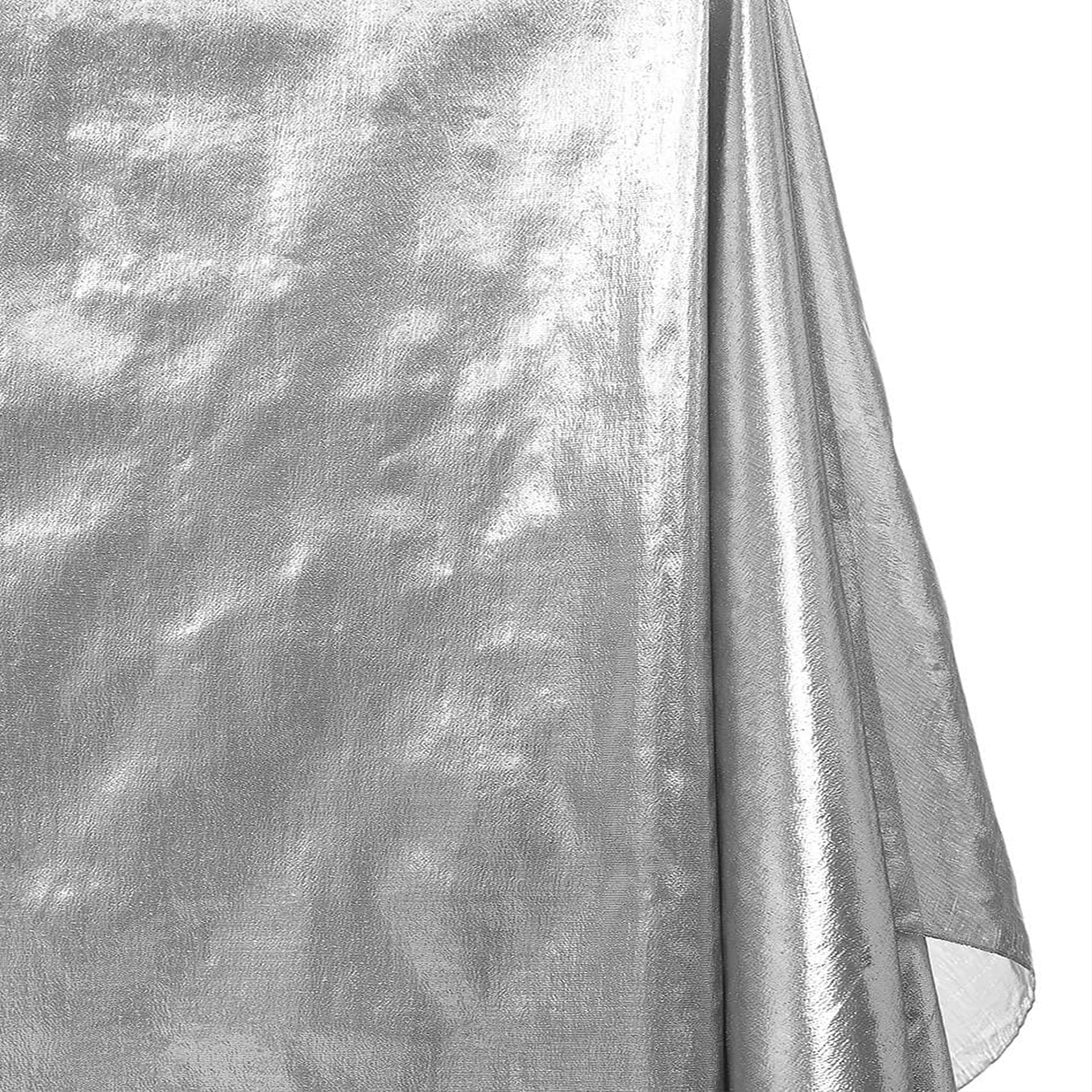 Event Décor—Lamé Tissue Material—Silver Black Color—Sold by The Yard