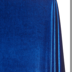 Royal Blue—80% Polyester, 20% Cotton —Crushed Velvet Fabric—Multi-Purpose —Sold by the Yard—Available in the USA.