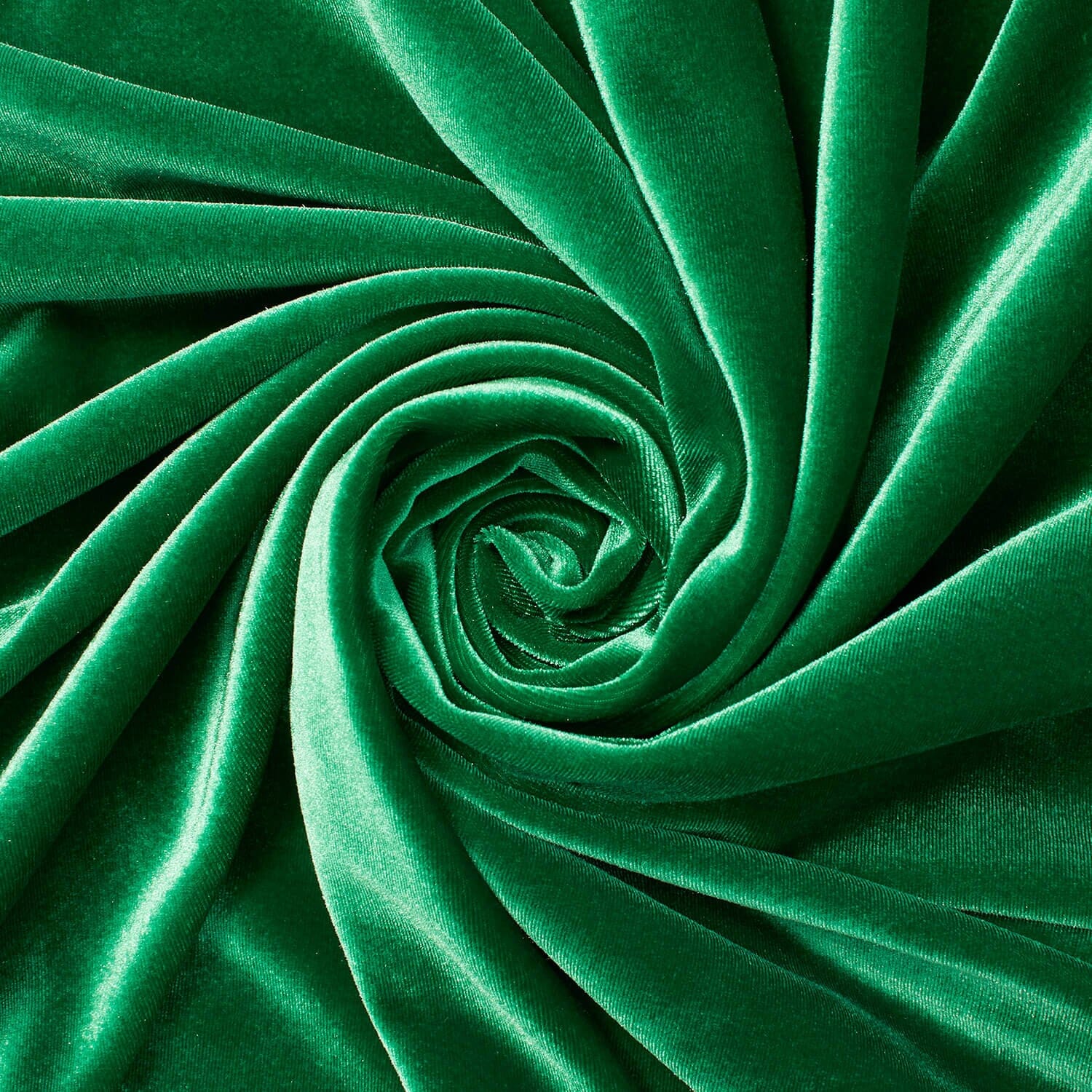 Elysian Green—Stretch Velvet Fabric—90% Polyester, 10% Spandex— 60/61 Inches—Standard Corduroy Material—Available by the yard—Nationwide Shipping