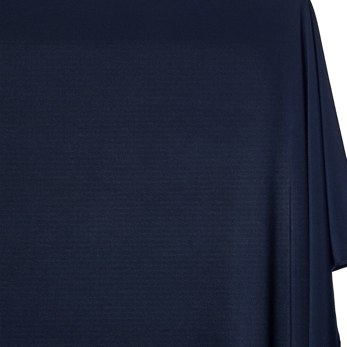 Navy Blue Solid Stretch Jersey Knit Fashion Fabric—90% Cotton, 10% Spandex— 60/61 Inches—20% Vertical—Sold by the Yard