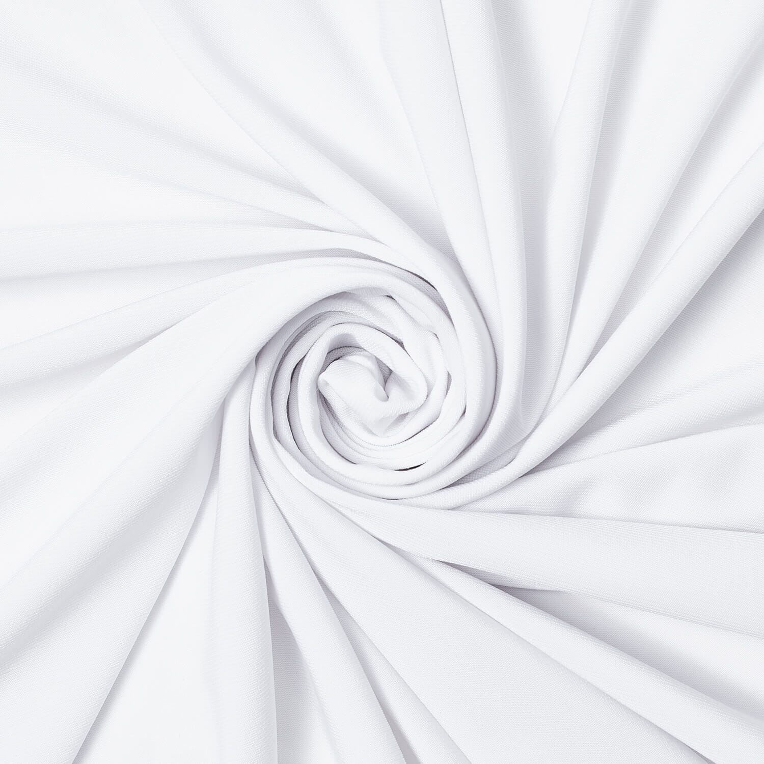 Pure white knit jersey fabric—fabric sold by BeautifulWindowsElgin.com