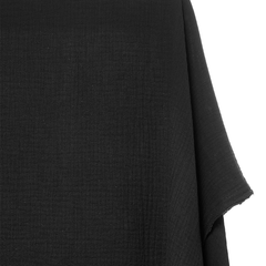 Midnight Veil Black—Double Cotton Gauze Material—Sold by the Yard