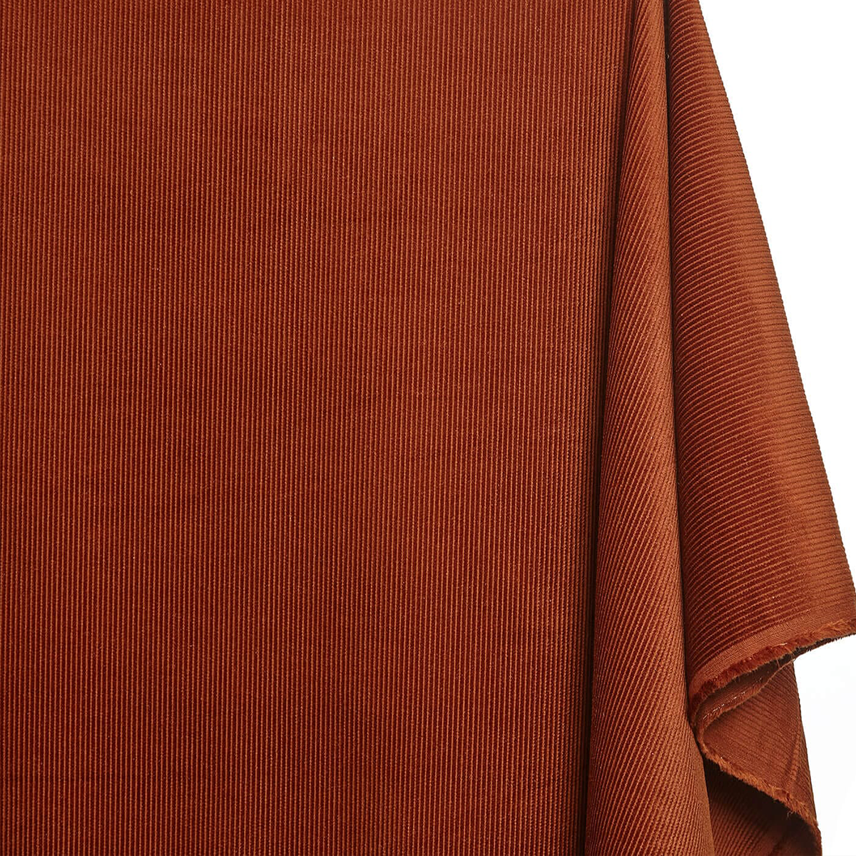 Close-up of brown fabric with a textured pattern