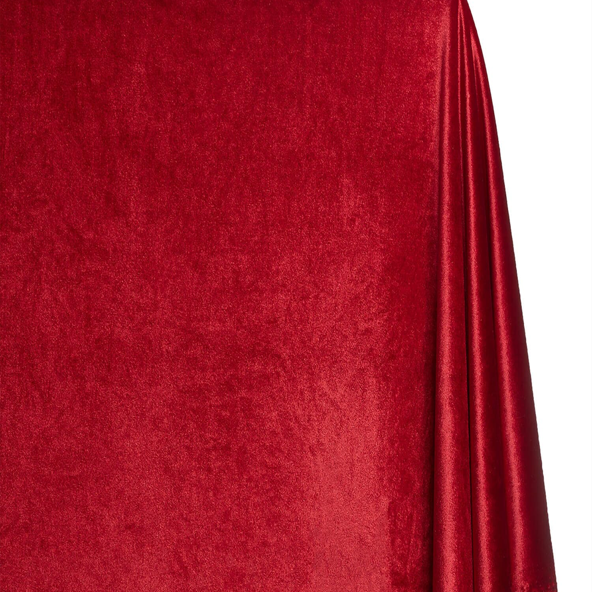 Vintage Dark Red —Stretch Velvet Fabric—— 90% Polyester, 10% Spandex— 60/61 Inches—20% Vertical