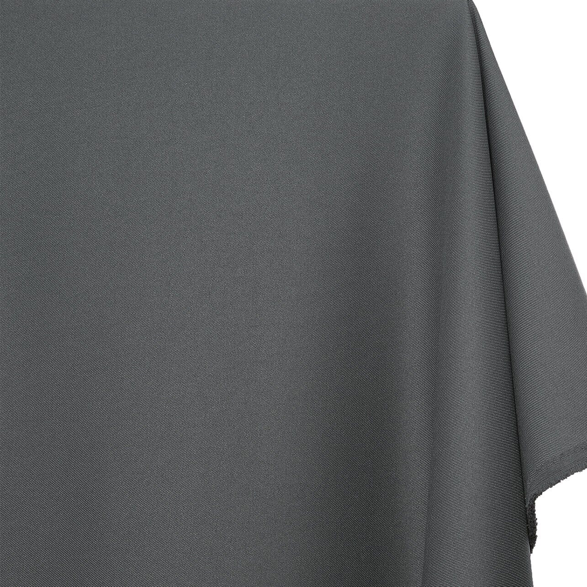Desert Charcoal Grey Gabardine—Polyester Fabric—Premium Quality