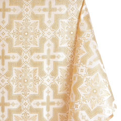 White Gold Ecclesiastical Brocade – 58" Wide – Sold by the Yard