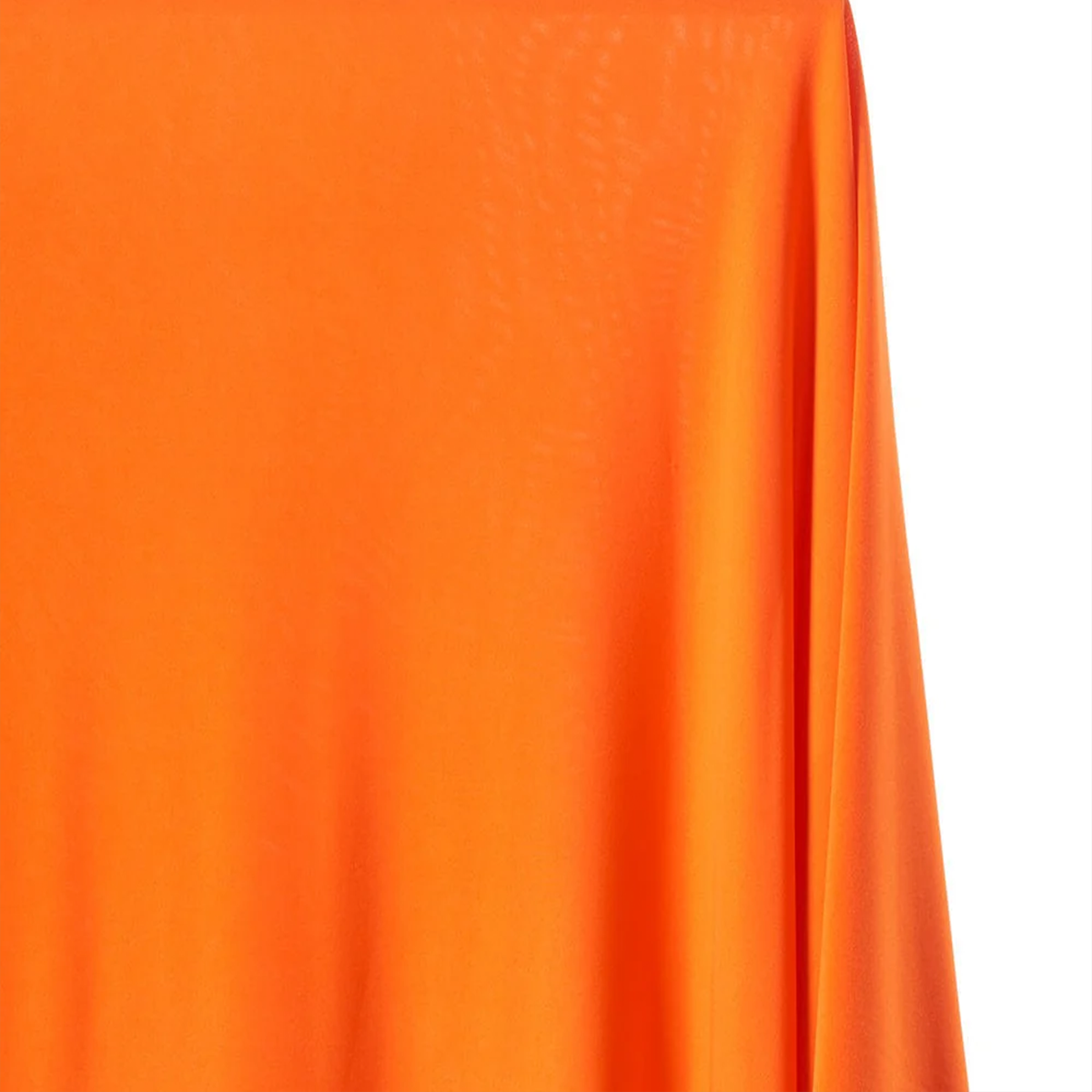 ITY Knit Jersey—Clothing Fabric—Orange—90% Polyester, 10% Spandex—Available by the Yard—Width 58/60"—USA Shipping.